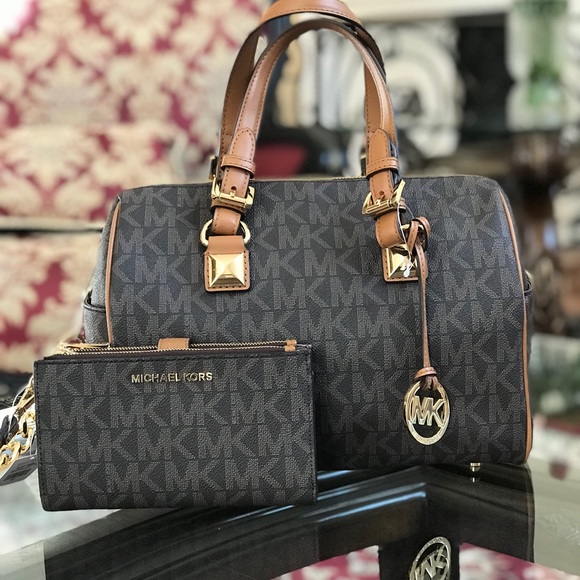 Authentic 2pcs Michael Kors Grayson handbag&wallet - Picture 6 of 6